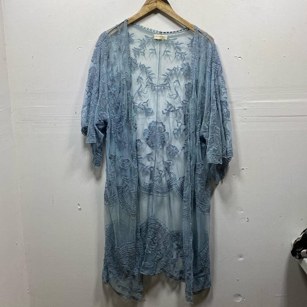Anna-Kaci California Lace Duster One Size